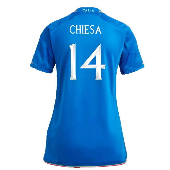 Updated Performance Italy Home Football Shirt (CHIESA 14)
