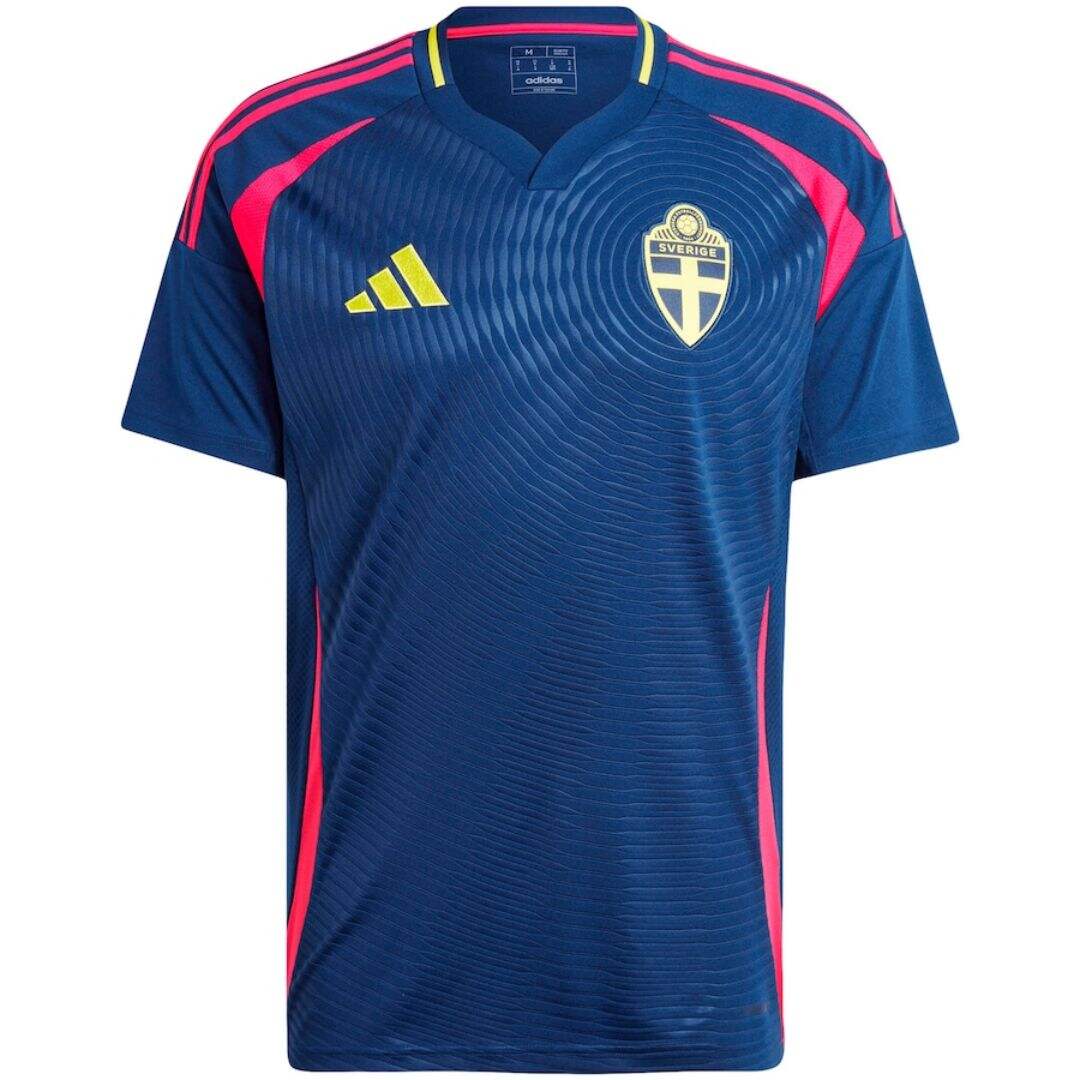 Sweden 2024 Away Blue Football Shirt - Official Replica 26120