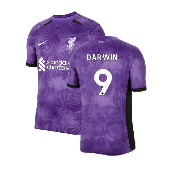 Liverpool Third Soccer Shirt 2023-20 Darwin 9 L S
