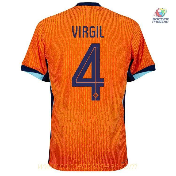 Netherlands 2024/25 Collection Home Football Jersey Virgil