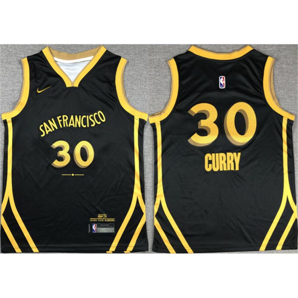 Jersey Golden State Warriors Stephen Curry30 Black - - NBA Collection
