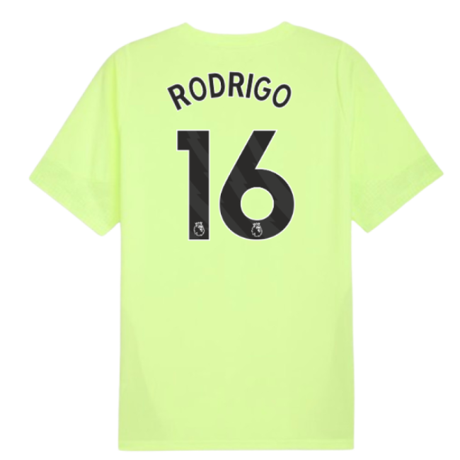 2025-20 Man City Training Football Shirt Rodrigo Name & Number L M S