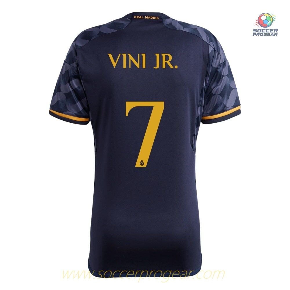 Real Madrid Away Soccer Team Shirt 2023 2024 Vini Jr