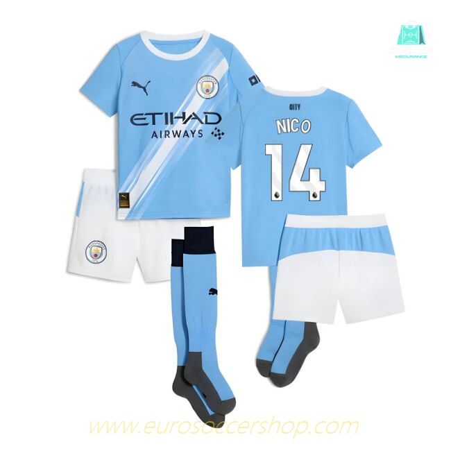 2025-2026 Man City Home Mini Kit (Nico 14)