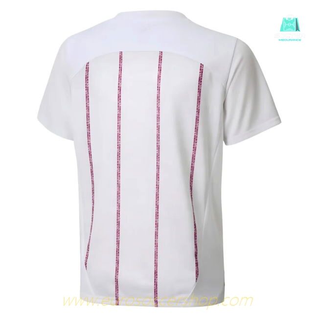 2024-2025 Man City Prematch SS Jersey (White) - Kids