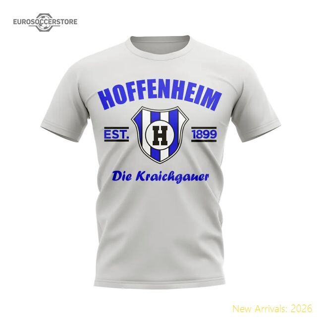Exceptional Hoffenheim Established Football Casual Tee (white)