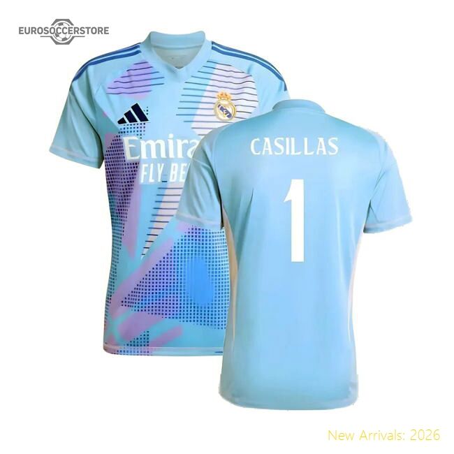 Luxury 2024-2025 Real Madrid Home Goalkeeper Shirt (blue) (casillas 1)