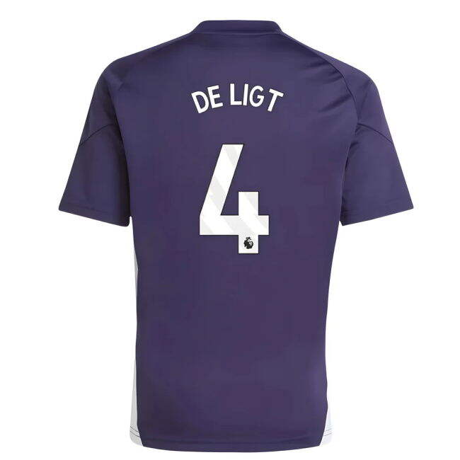 2025-2026 Man Utd Training Jersey (Aurora Plum) - Kids (De Ligt 4) ...