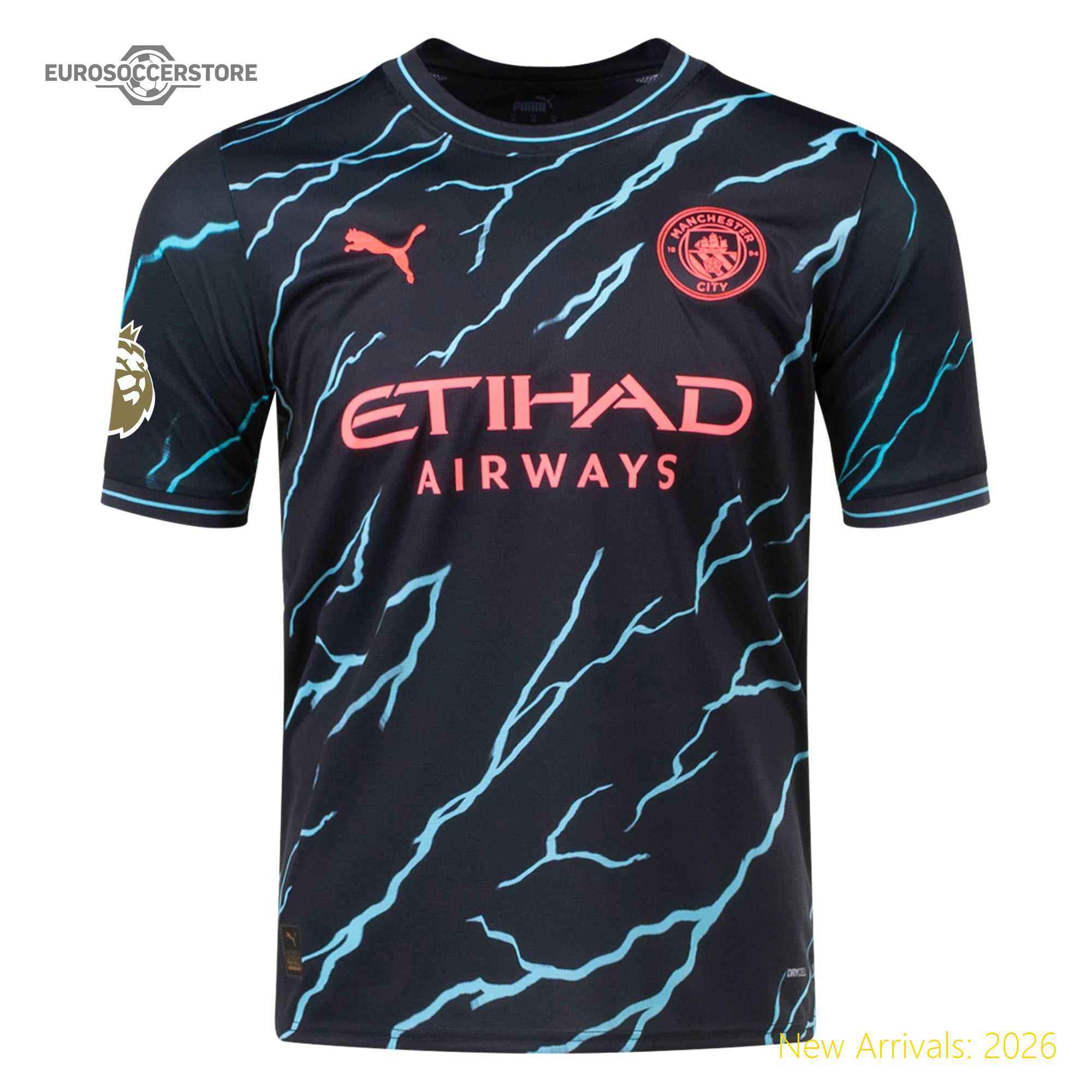 Eye-catching Men Top-grade Mci Football Legend Third Jersey 2023
