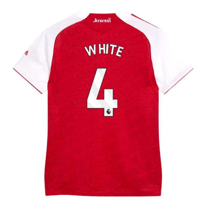 Dedicated Arsenal Arsenal Authentic Home Shirt Womens White #4 Aut...