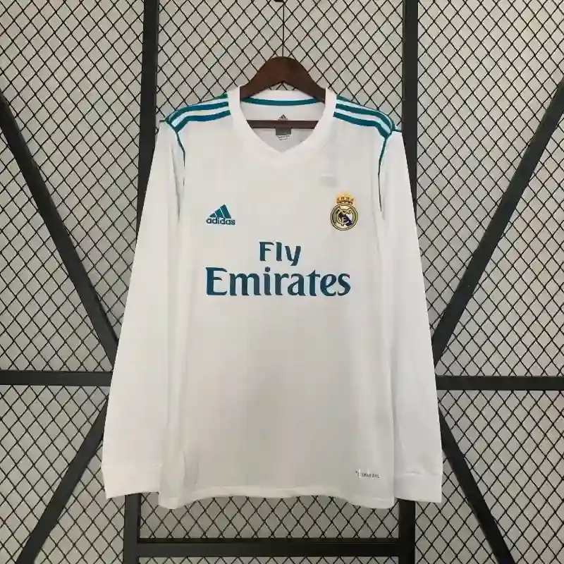 2017-2018 Real Madrid Long Sleeve Jersey retro kit