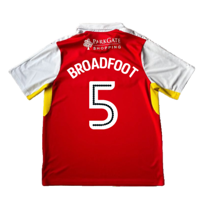Rotherham 2016-17 Home Shirt ((Good) XL) (Broadfoot 5) (1)