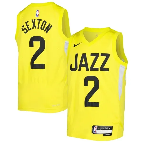 Collin Sexton UTA Swingman Jersey - top-tier NBA - Yellow basketball