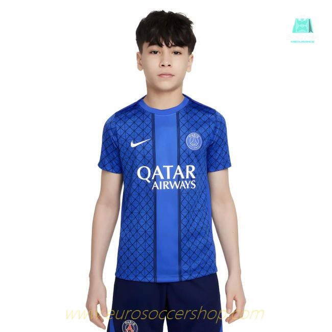 2025-2026 PSG Academy Pro Home Pre Match Shirt (Royal) - Kids