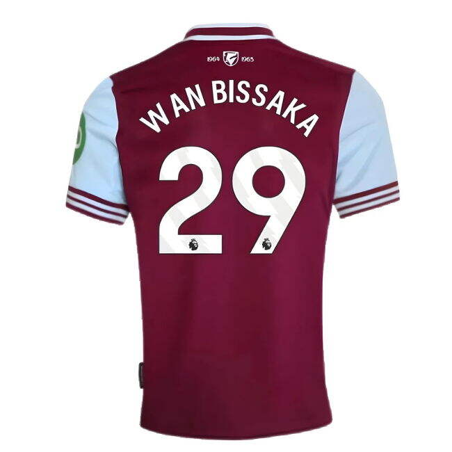 West Ham Certified 2024-2025 West Ham Home Shirt (Wan Bissaka 29)