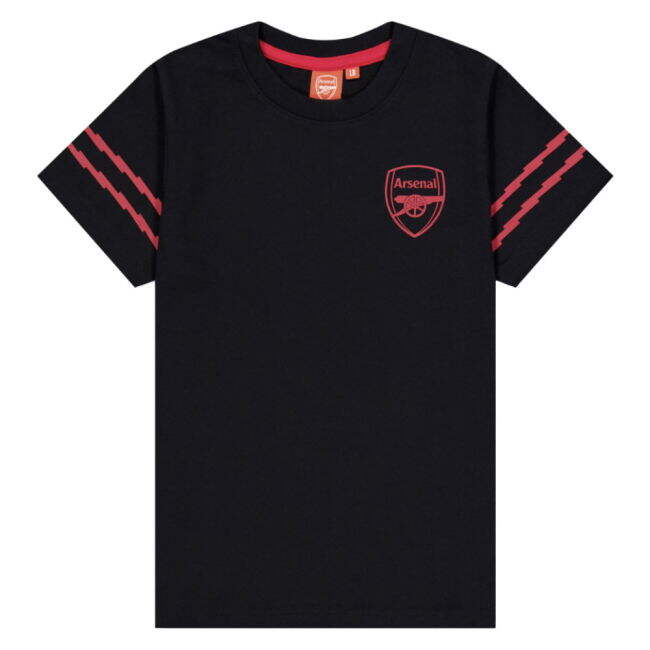Arsenal Graphic T-Shirt (Black) - Kids (Your Name)