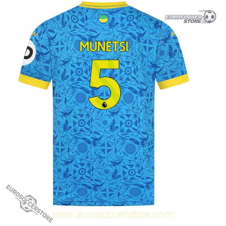 Wolverhampton Wanderers 25-26 Season Third Jersey with MUNETSI 5 Printing