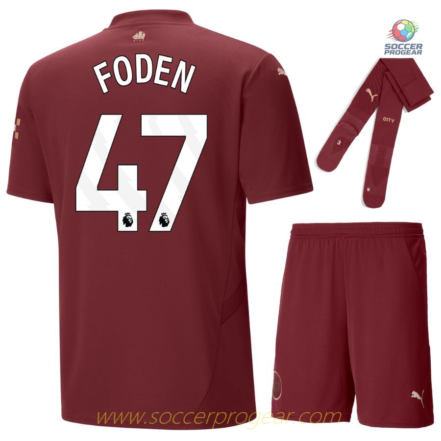 Youth Manchester City Third Soccer Shirt Soccer Shirt 2024/25 Collection Foden