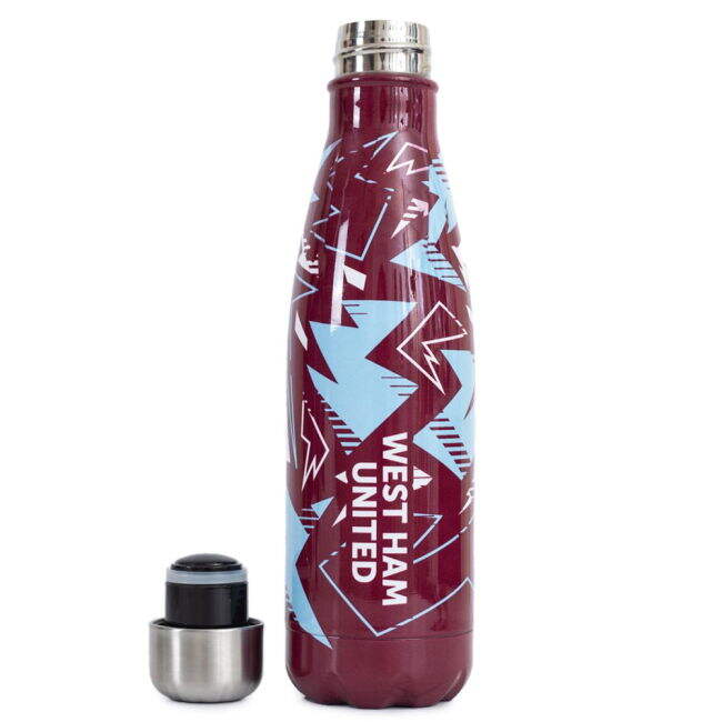 Vintage West Ham West Ham United FC Fragment Thermal Flask for Matc...