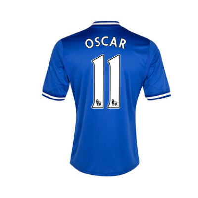 13-14 Chelsea 11 Oscar Blue Home Soccer Jersey Shirt - Official
