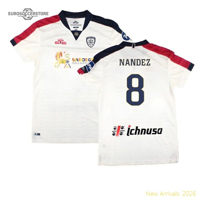 Cagliari 2022-23 Away Shirt (s) (nandez 8) (bnwt) - Supporter Edition
