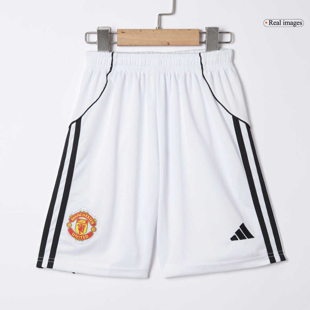 Manchester United Home Kids Soccer Jerseys Kit 2025/26
