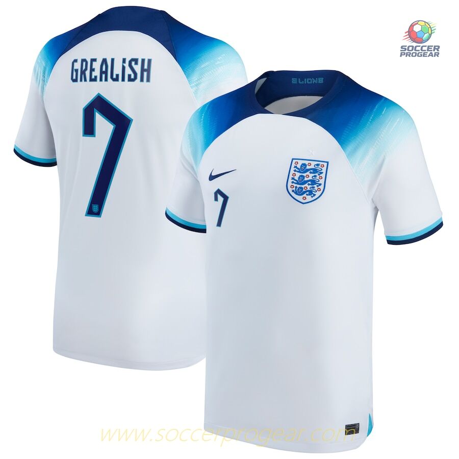 GREALISH 2022 WORLD CUP ENGLAND HOME SHIRT