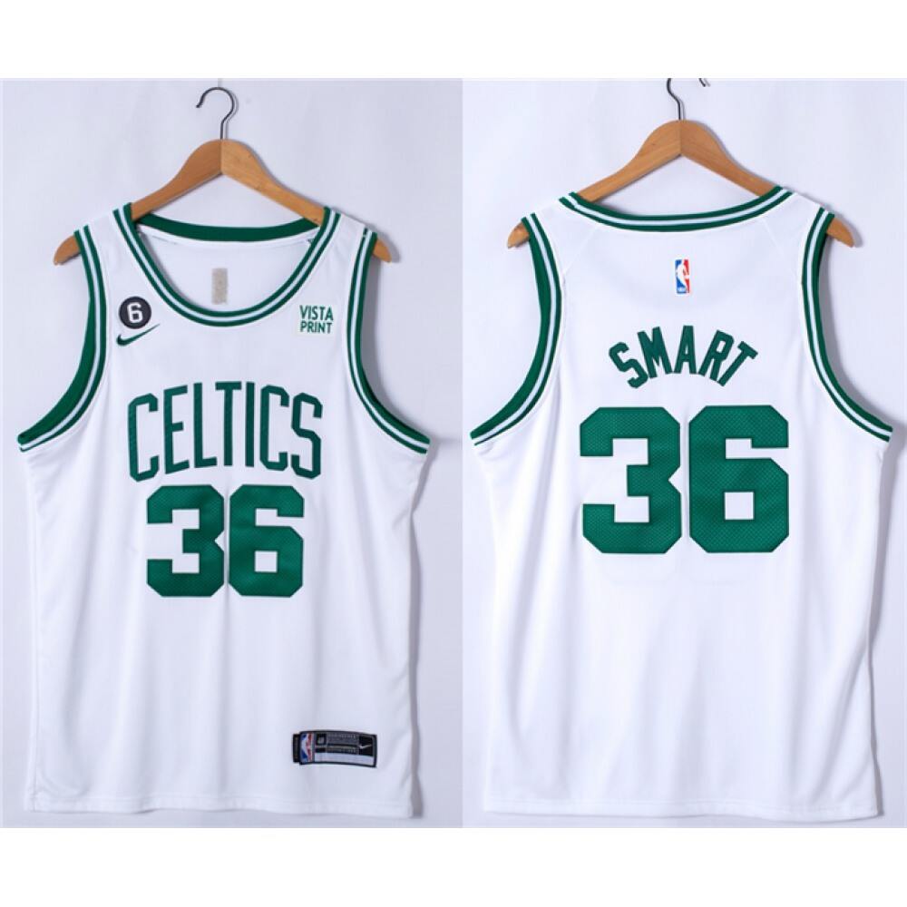 Premium 36 Boston Celtics White Jersey - - NBA Collection