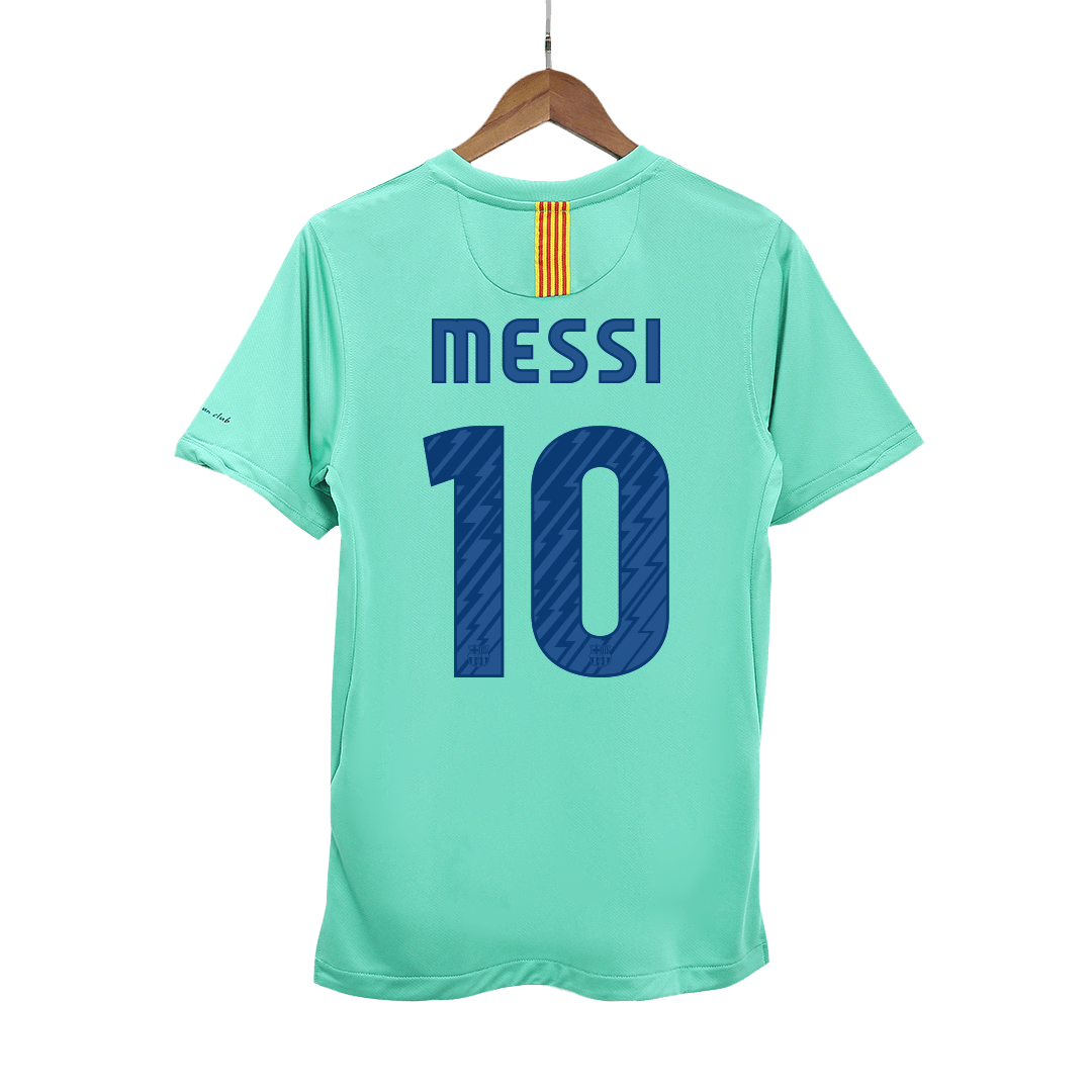 Retro MESSI #10 2010/11 Barcelona Away  Soccer Jersey Authentic Kit