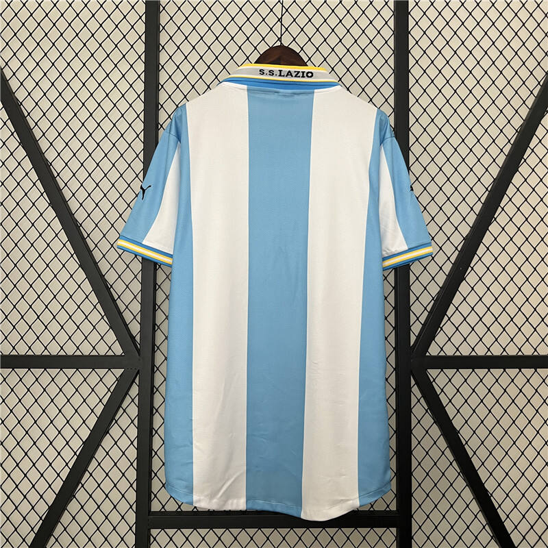 9900 Lazio Retro Home Soccer Jersey Football Shirt - Official Replica