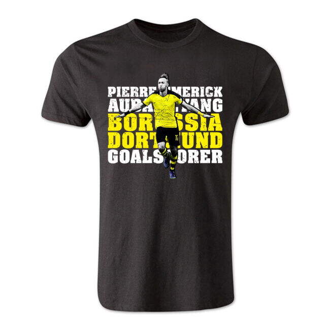 Pierre Emerick Aubameyang Dortmund Goalscorer T-Shirt (Black) - Kids