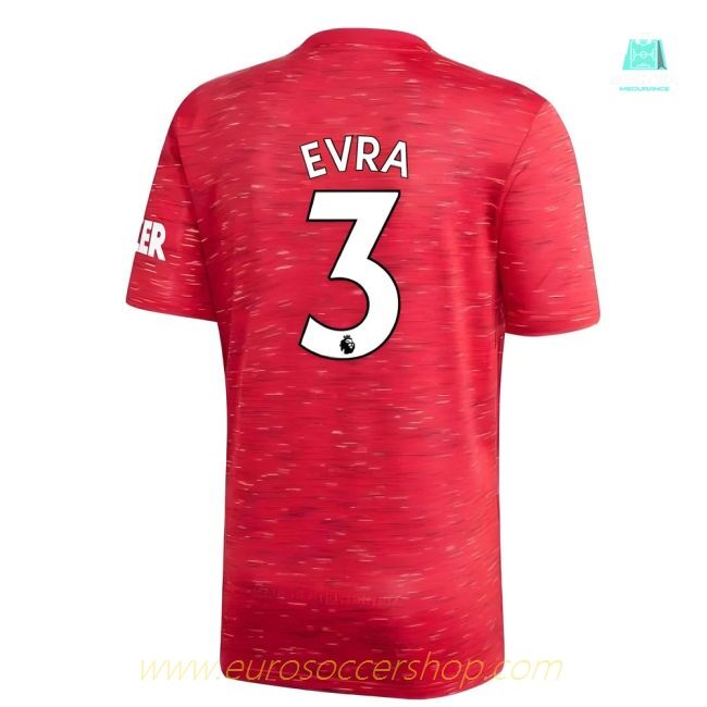 2020-2021 Man Utd Adidas Home Football Shirt (EVRA 3)