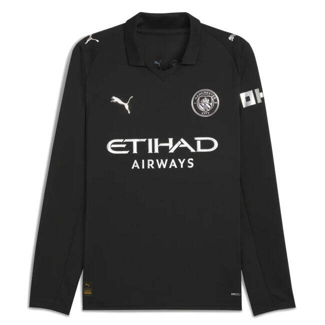 Durable Material Football Man City Long Sleeve Away Shirt Rodrigo ...