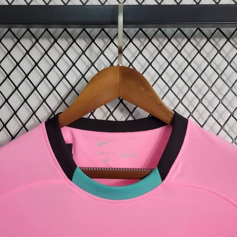 2020-2021 Barcelona Pink Soccer retro kit