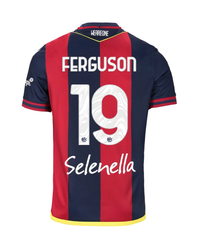 Bologna 24-25 Home Jersey Featuring FERGUSON 19