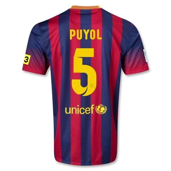 1314 Barcelona 5 PUYOL Home Shirt - Official Replica 3037