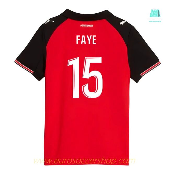 2025-2026 Stade Rennais Home Shirt (Kids) (Faye 15)