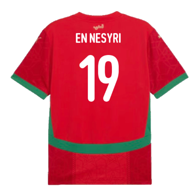 Aero-Dynamic World-Class 2024-2025 Morocco Home Shirt (En Nesyri 19)