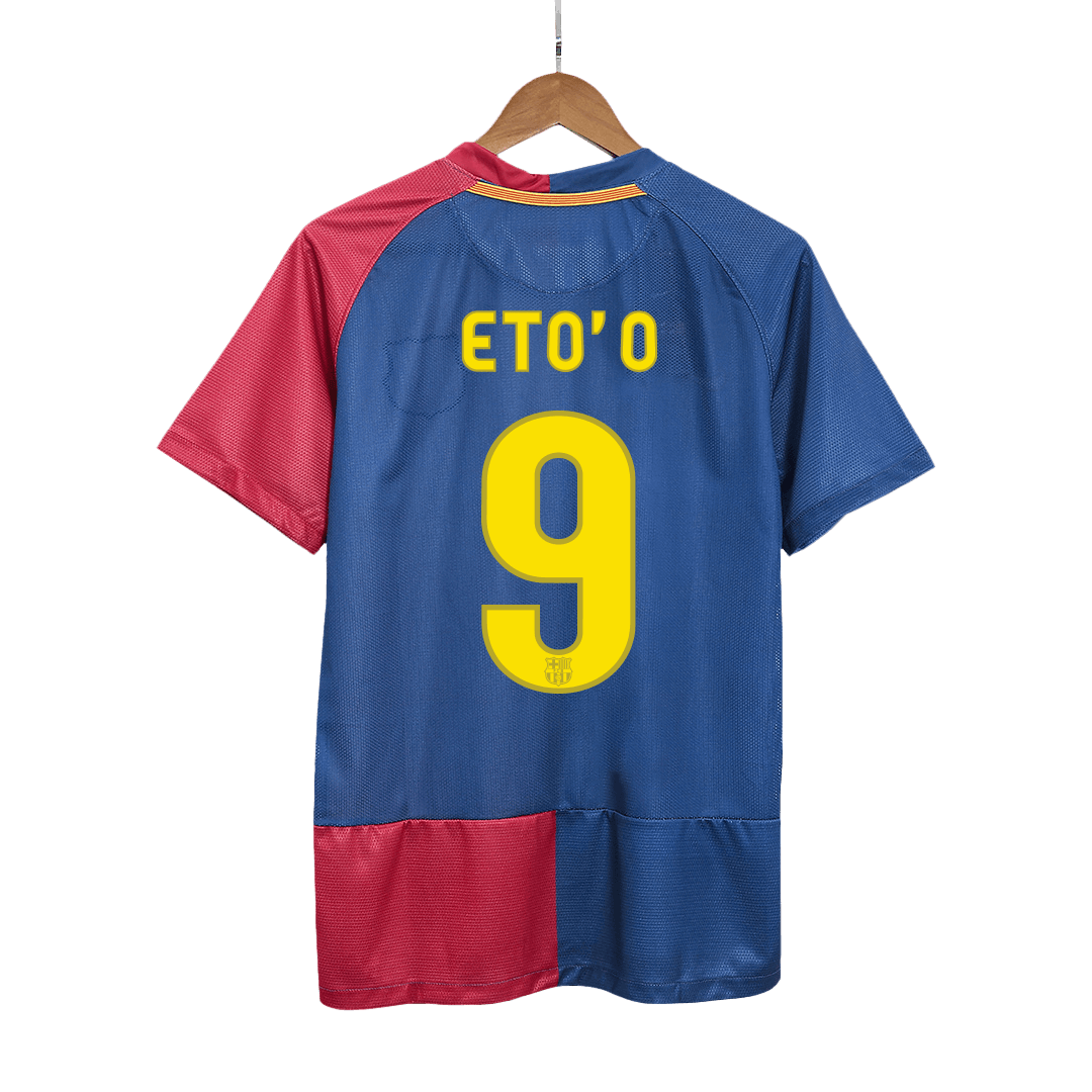 Retro ETO'O #9 2008/09 Barcelona Home  Soccer Jersey Authentic Kit