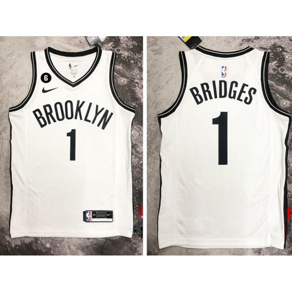 Jersey Brooklyn Nets 1 White - - Basketball Fan Gear