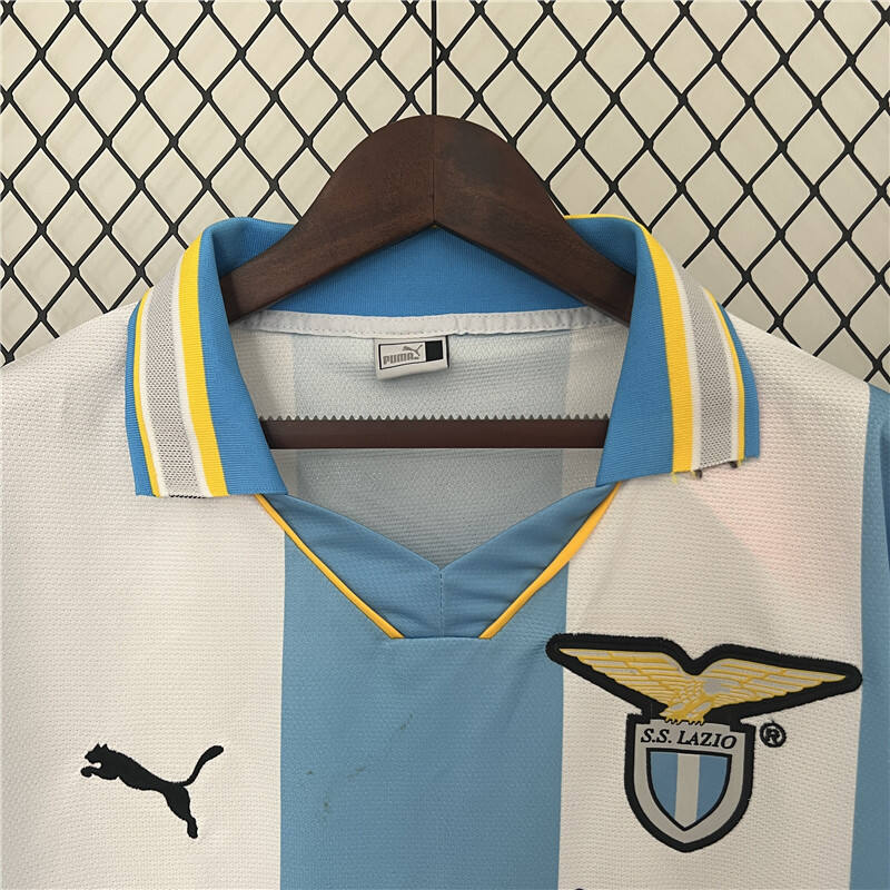 9900 Lazio Retro Home Soccer Jersey Football Shirt - Official Replica