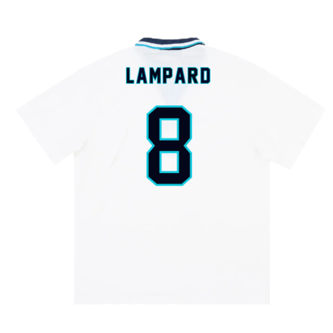 LAMPARD 8 Official 1995-1996 England European Championship Home Kit