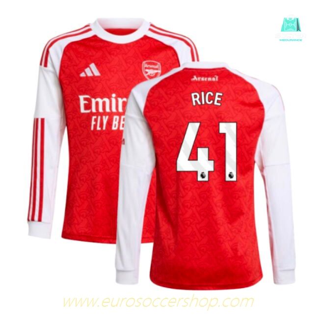 2025-2026 Arsenal Long Sleeve Home Shirt (Kids) (Rice 41)