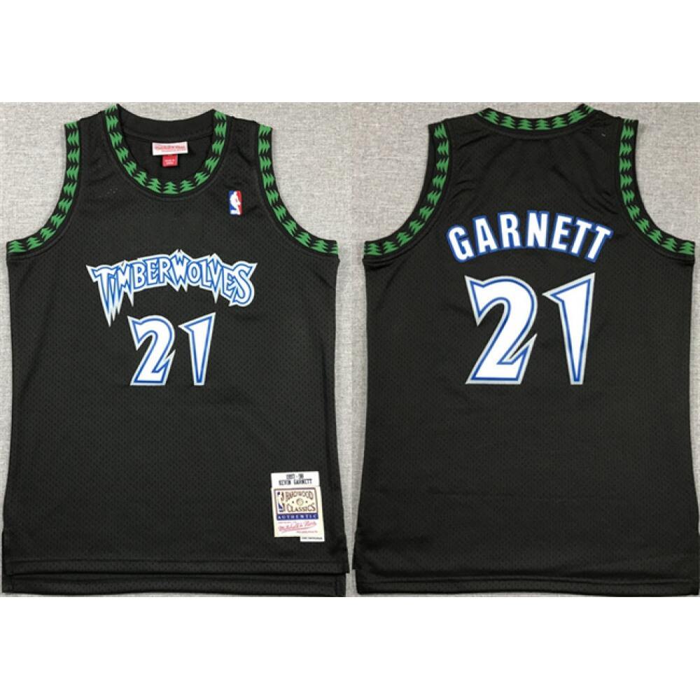 Game Day Official Men's MIN #21 Kevin Black Basketball Jersey
