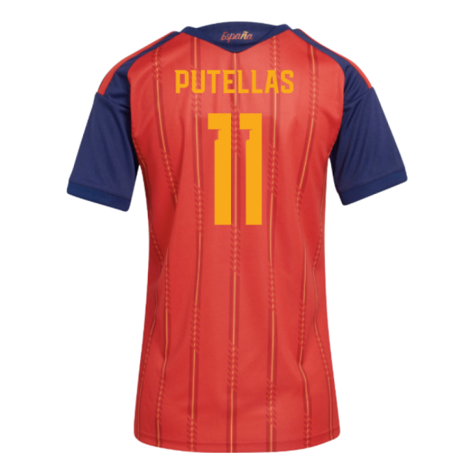 Official Spain 2026-2027 Spain Home Shirt (Womens) (Putellas 11)