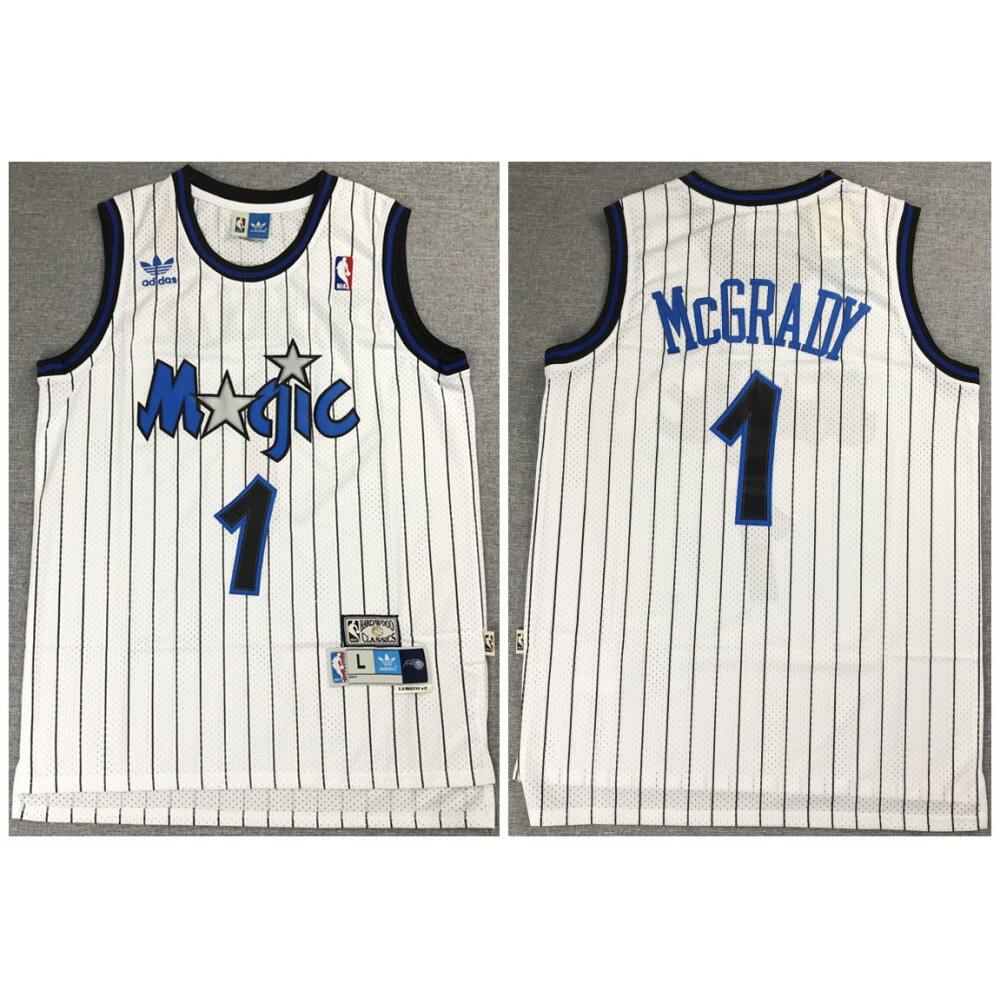 Game Day Premium Men's ORL #1 Tracy White Basketball Jersey