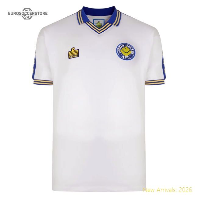 Official Leeds United 1978 Admiral Retro Football Shirt (lorimer 9)