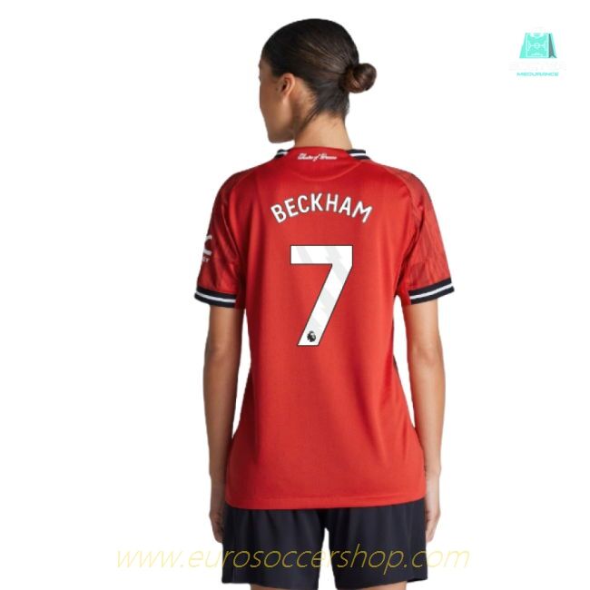 2025-2026 Man Utd Authentic Home Shirt (Womens) (Beckham 7)