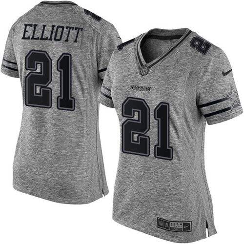 Premium Cowboys #None Gray None Limited NFL Jersey gift for fans