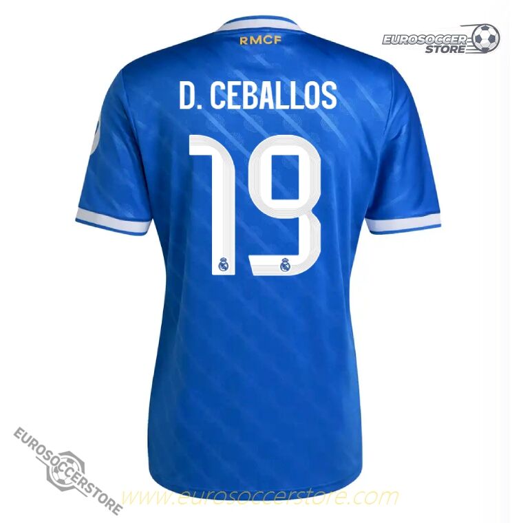 Real Madrid 25-26 Season Third Version Jersey with D. CEBALLOS Number 19
